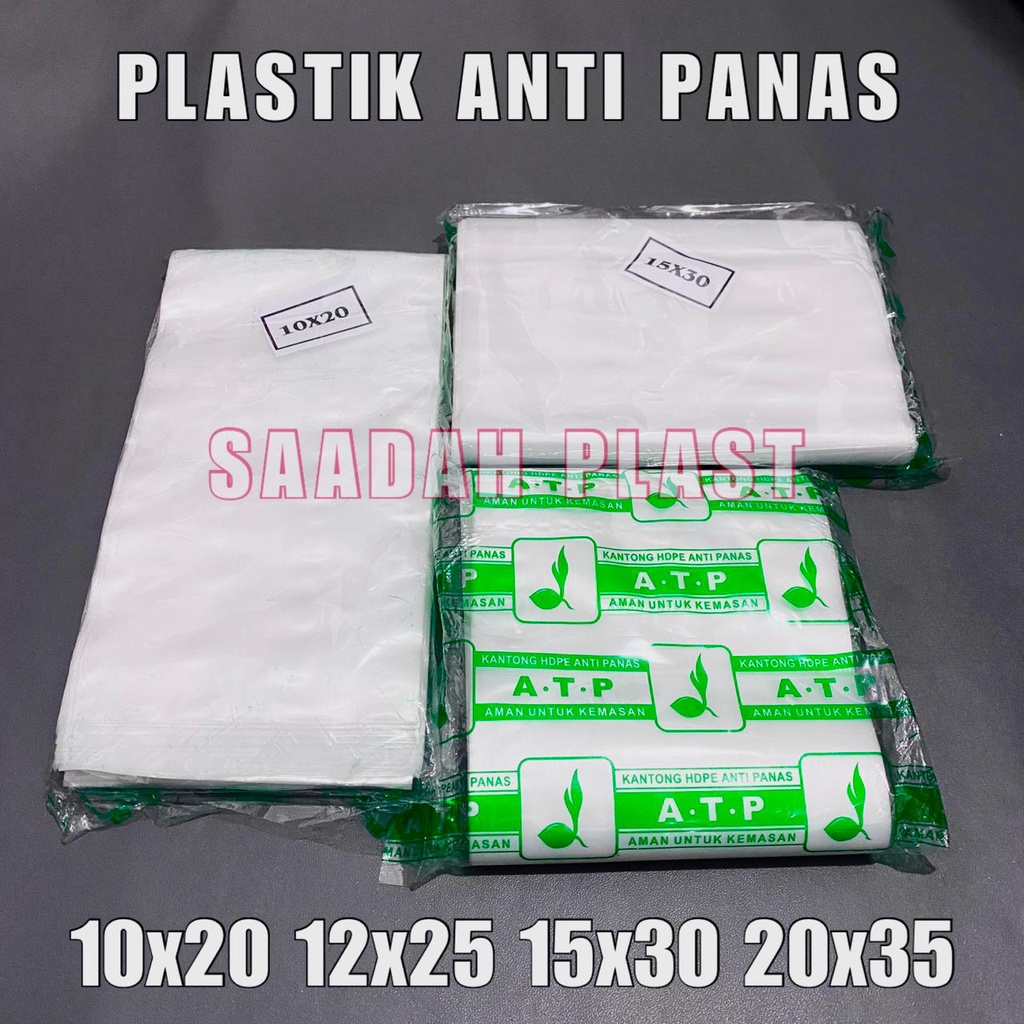 PLASTIK HD ANTI PANAS 10x20 12x25 15x30 20x35 ATP SHEET TAHAN PANAS KUAH BAKSO