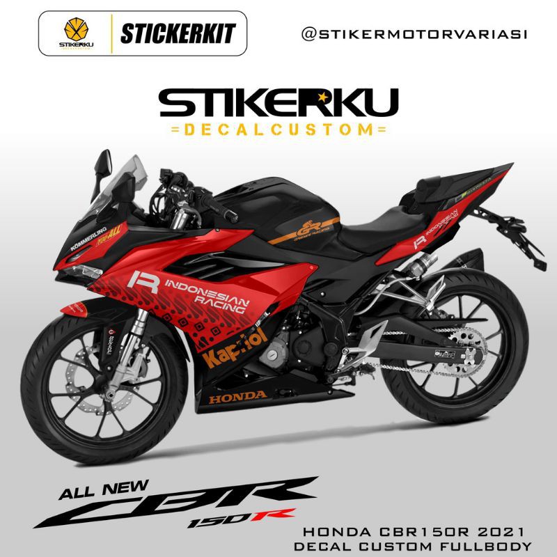 decal all new CBR 150R 2021/striping decal CBR 150R new 2021/sticker decal CBR 150R new2021
