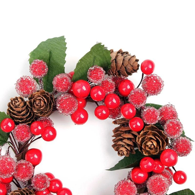 High Quality Berry Pinecone hiasan natal
