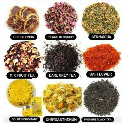 FLOWER TEA / TEH BUNGA Sachet MIN 5 SACHET Lavender Telang Chamomile Chrysanthemum 57 JENIS