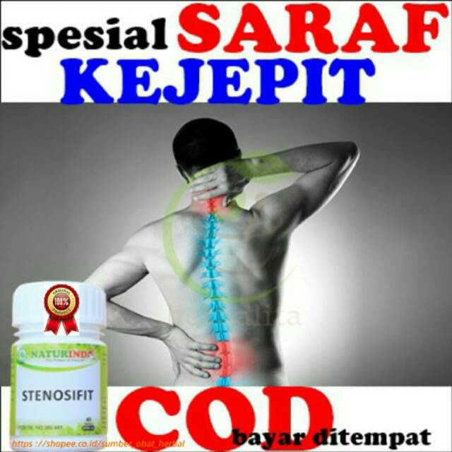 stenosifit naturindo Obat Herbal Syaraf Pinggang Encok saraf kejepit sakit saraf saraf lumpuh cod