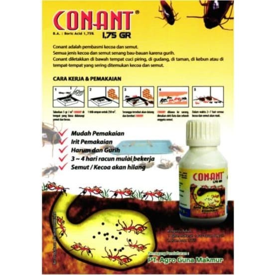 Obat Basmi Semut &amp; Kecoa Conant 1.75GR