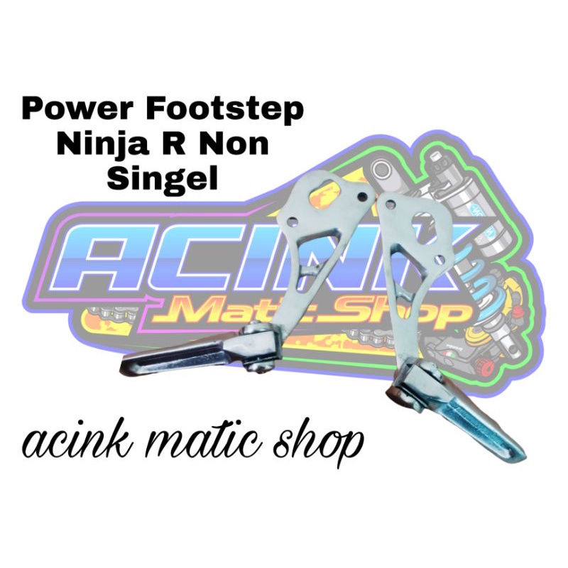 Postep ninja r non jomblo step Ninja R non jomblo knalpot cobra foot step belakang ninja power footstep non jomblo Ninja R Ninja R Ninja R