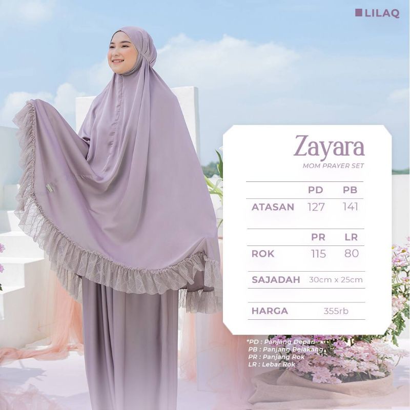 Mukena Zayara by Shieraki / Original Shieraki / Mukena Set Sajadah