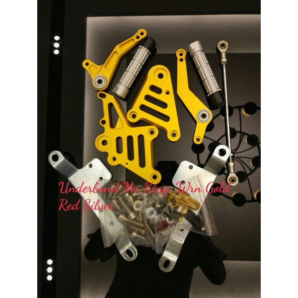 KERENNN!!!! Footstep Underbone Berlin Mx King Gold Red dan Silver
