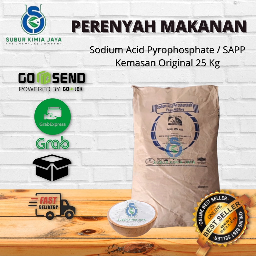 

SAPP Sodium Acid Pyrophosphate / Perenyah Gorengan / Tepung SAPP Food Grade 25 Kg / 1 zak