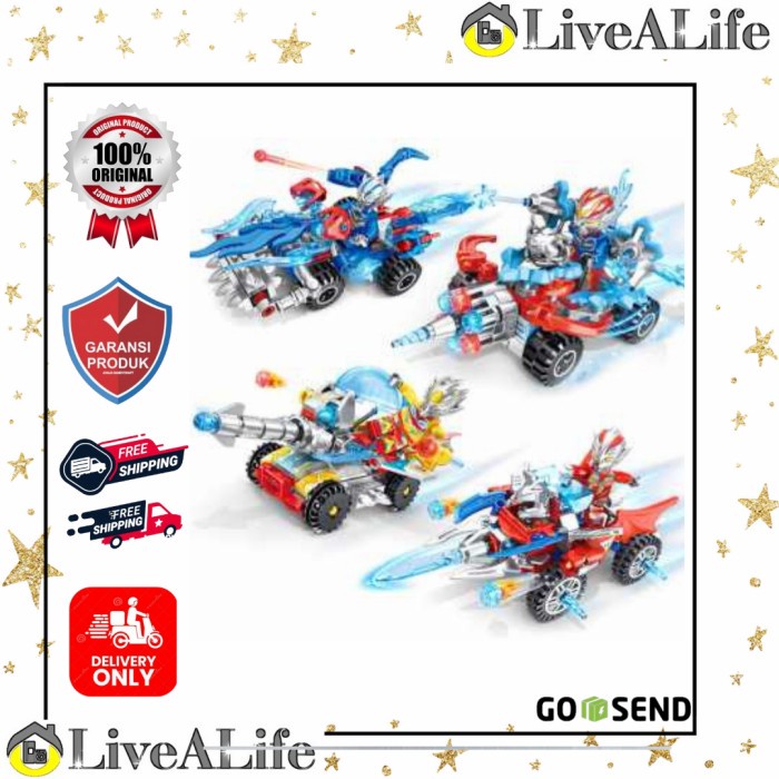 Mainan Rakit Robot Mobil Crush Gear Transformer Model Acak