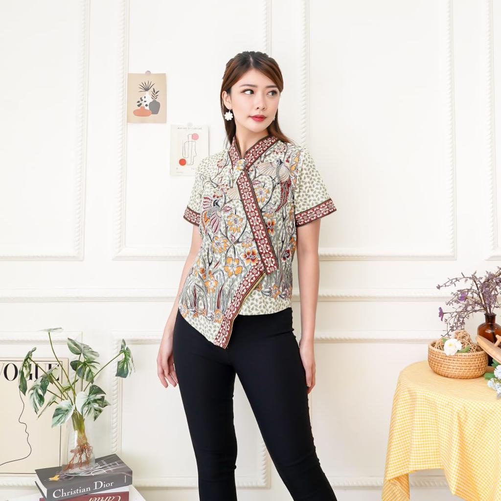 CHICA TOP - Atasan Batik Wanita Blouse Wanita / MIMI