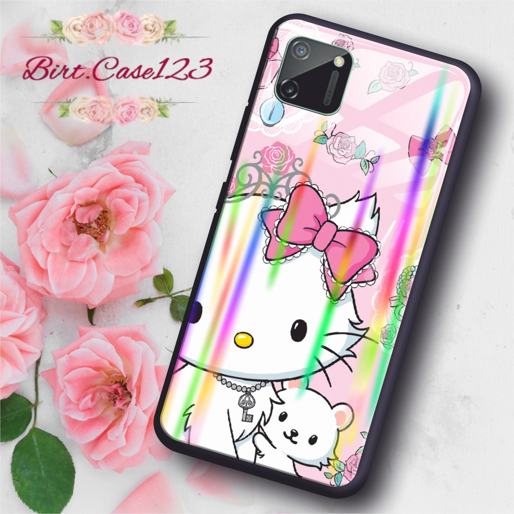 BC Case Gambar CHARMY KITTY back case glass aurora vivo y91 y93 y95 y91c y71 y81 y12 y15 y17 y53 ETC