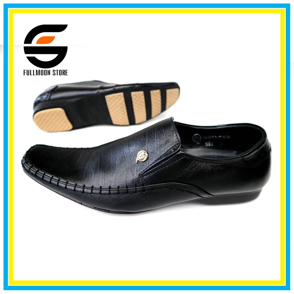 Sepatu Formal pria Sepatu pantofel Sepatu Kulit Asli Sepatu Kerja Kantoran Sepatu Louis Vuitton LV