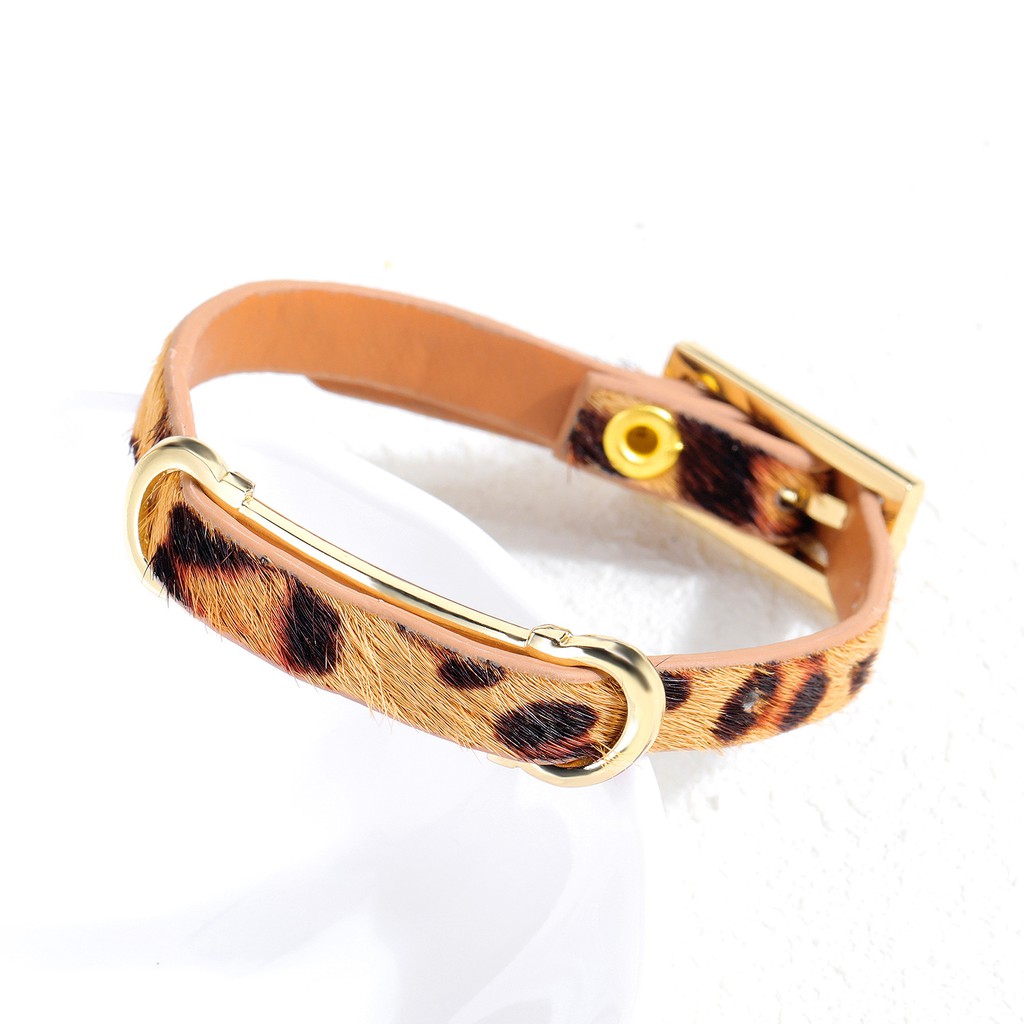 Gelang cewek / gelang kulit asli high quality genuine leather GKC004 motif harimau