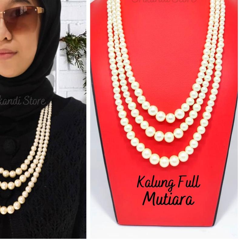 ☻ Srikandi_Store - Kalung Mutiara Wanita - Kalung Mutiara Panjang - Kalung Handmade Wanita - Kalung 