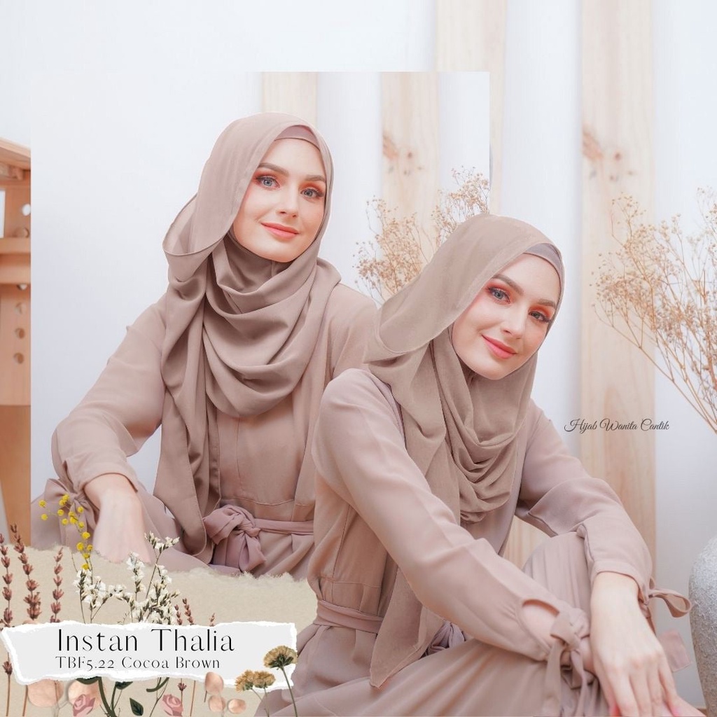 Hijabwanitacantik - Instan Thalia | Hijab Instan | Jilbab Instan-Cocoa Brown