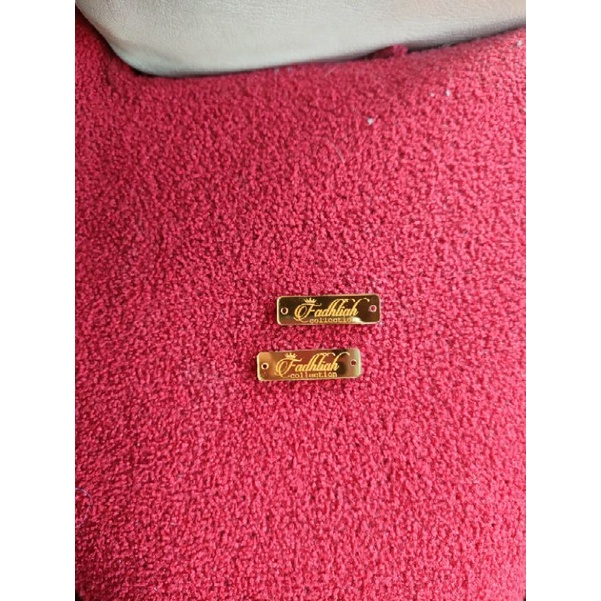 LABEL HIJAB /LOGO HIJAB REBRANDING,, GAMIS ,MUKENA-Gold