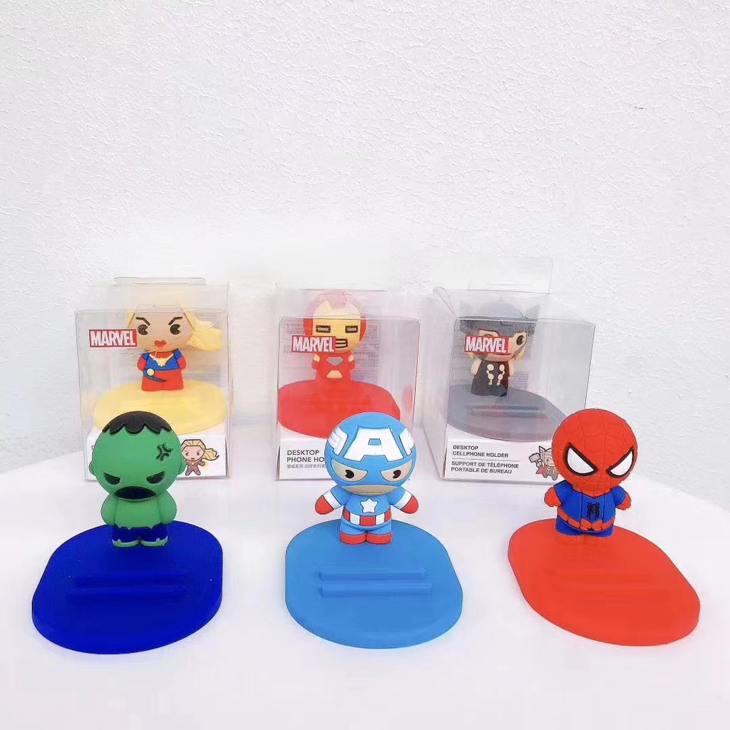 Desktop phone Lazy holder bracket stand marvel superhero carton universal