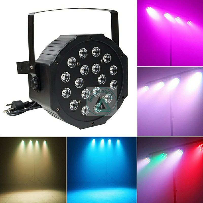 LAMPU DISCO LED PLAT 18 LED / 36LED/ lampu sorot panggung /Lampu Par Disko