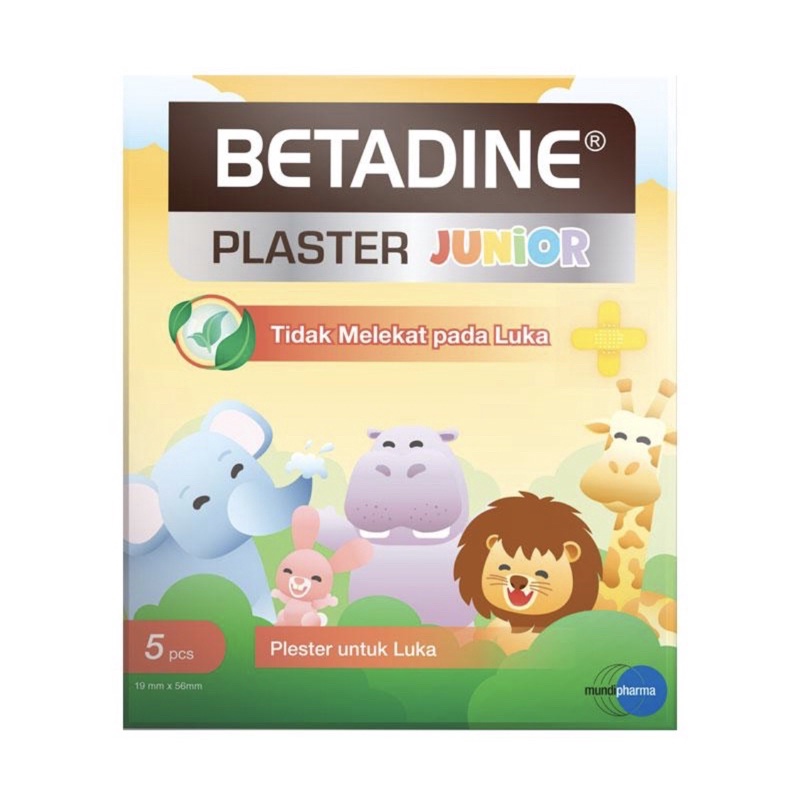 Betadine Plester Luka Anak Isi 5 plester anak standard