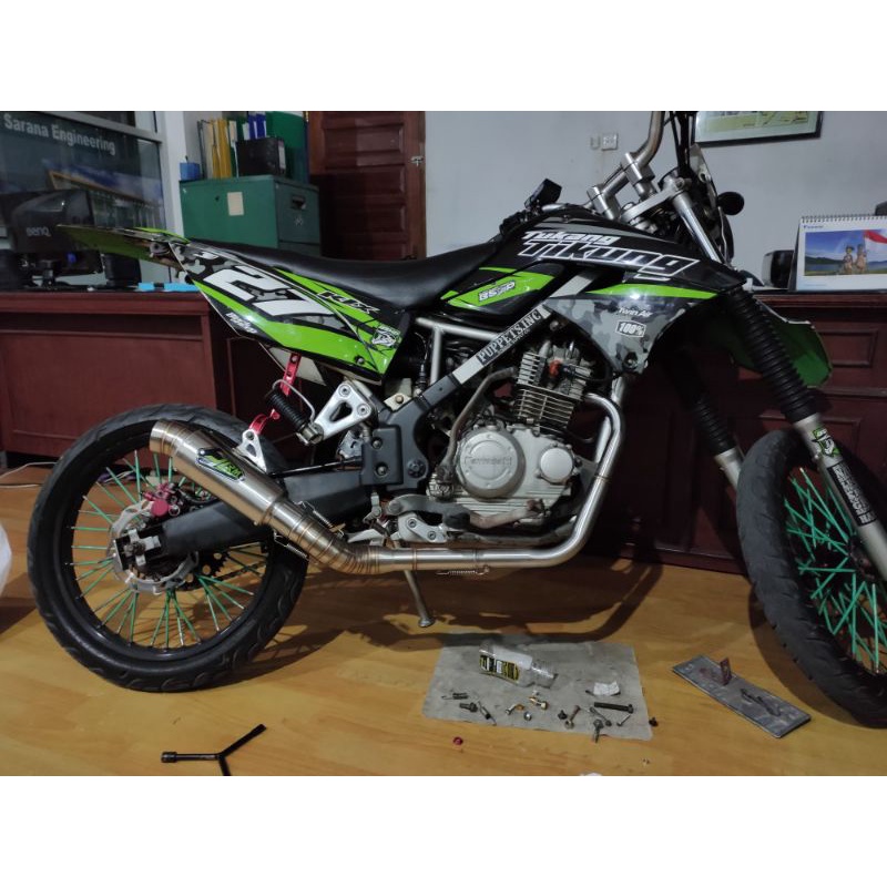 TERLARIS KNALPOT KLX CRF D-TRACKER JRM KOLONG BAWAH