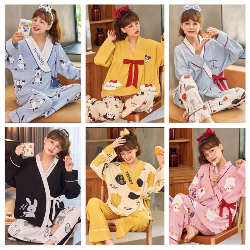 Kz_Setelan piyama pp import / set baju tidur pp terbaru / piyama pp wanita import murah