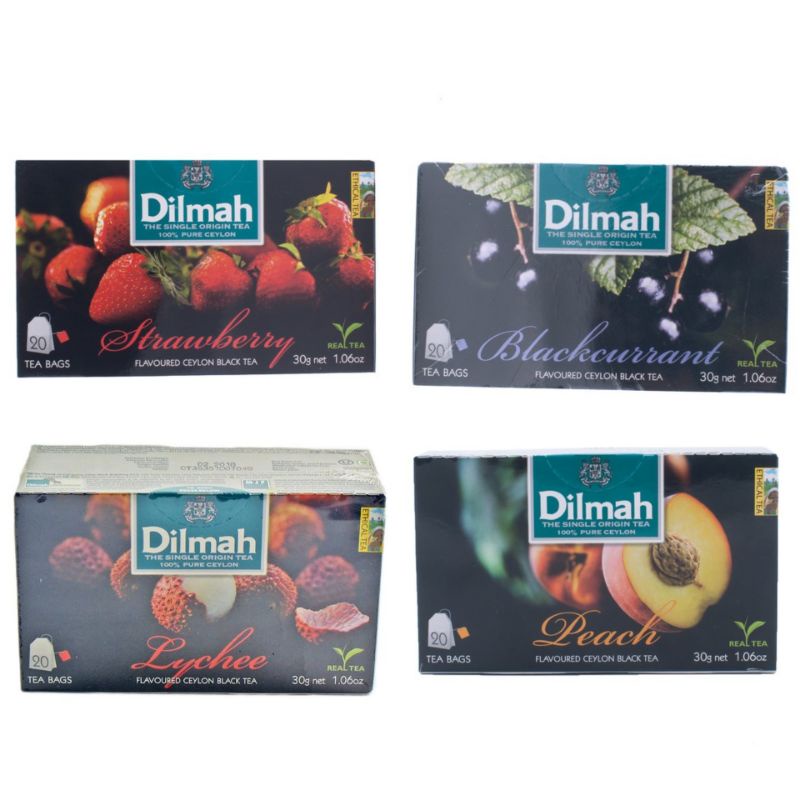 

DILMAH Flavored Ceylon Black Tea 30gr - Teh Hitam DILMAH (20bags)