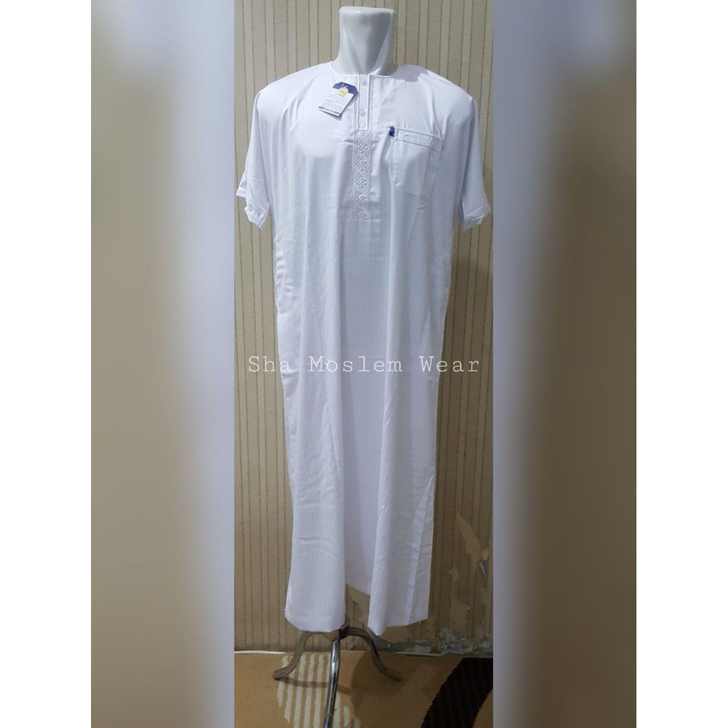 Jubah Gamis Import Thobe Jubba Ikaf Remaja Putih