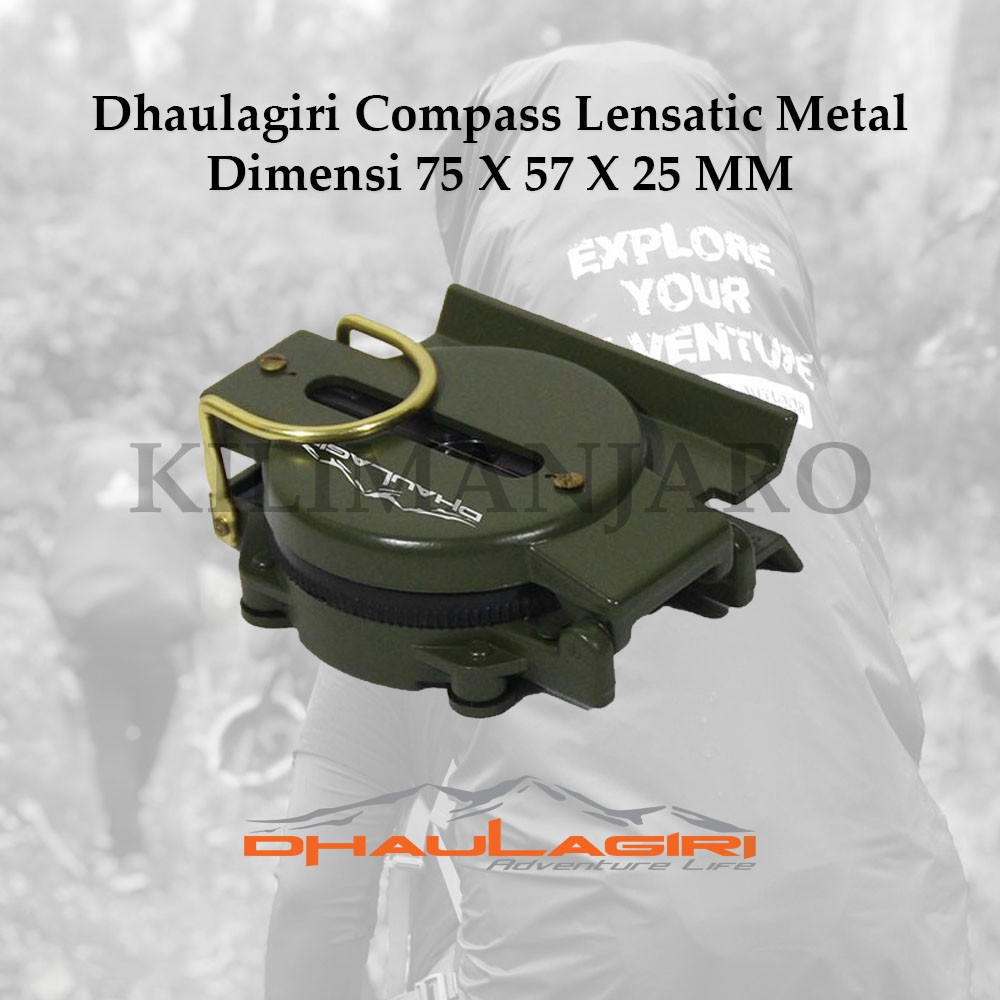 Compass Dhaulagiri Besi Lensatic Kompas Outdoor Sport