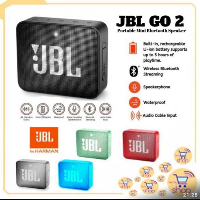 Speaker JBL Go 2  Portable Mini Bluetooth