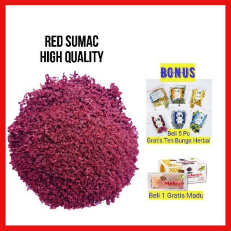 

Sumac Turki Merah Sumak Tea Sumac Powder Sumac Original Sumak Anti Virus Ori 18 Gram