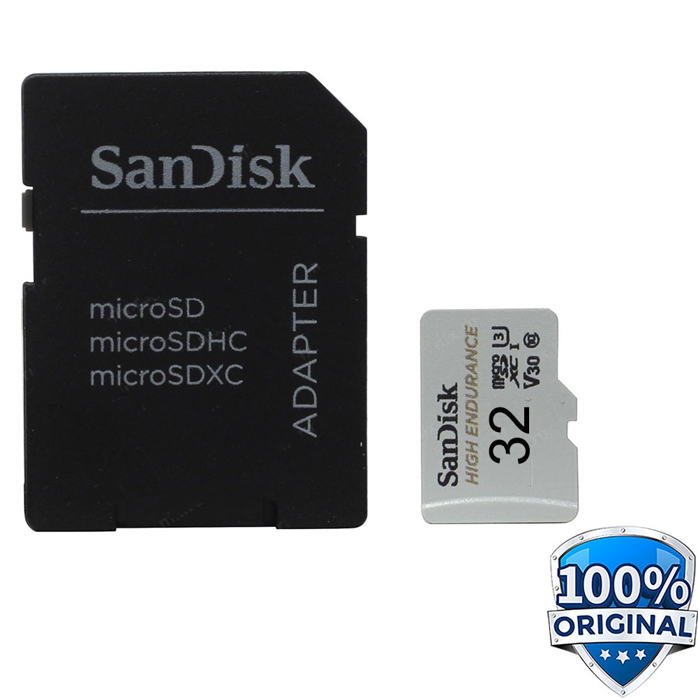 SanDisk High Endurance microSDHC Card UHS-I Class 10 U3 V30 (100MB/s) - SDSQQNR-GN6IA