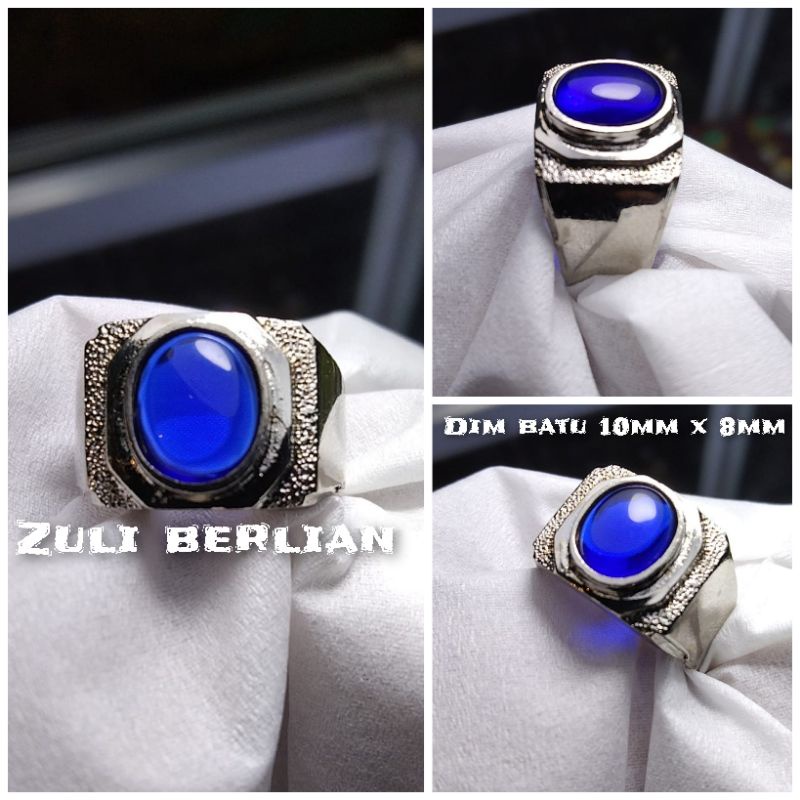 Cincin batu blue safir/king safir