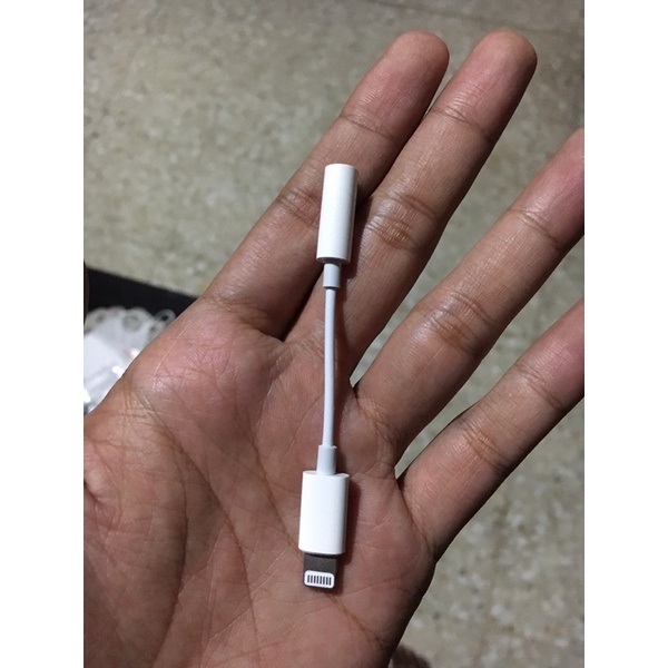 preloved macson loly poly connector headset earphone 3.5mm to lightning iphone