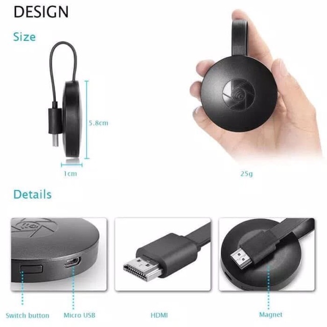 MiraScreen NEW Wireless Display G2-4 1080p HDMI DONGLE WIFI