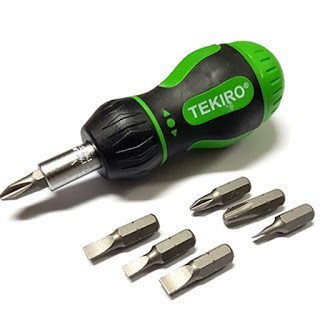 Tekiro SR1699 Obeng Set 7 in 1 Obeng Ratchet Mini Set Stubby Ratchet