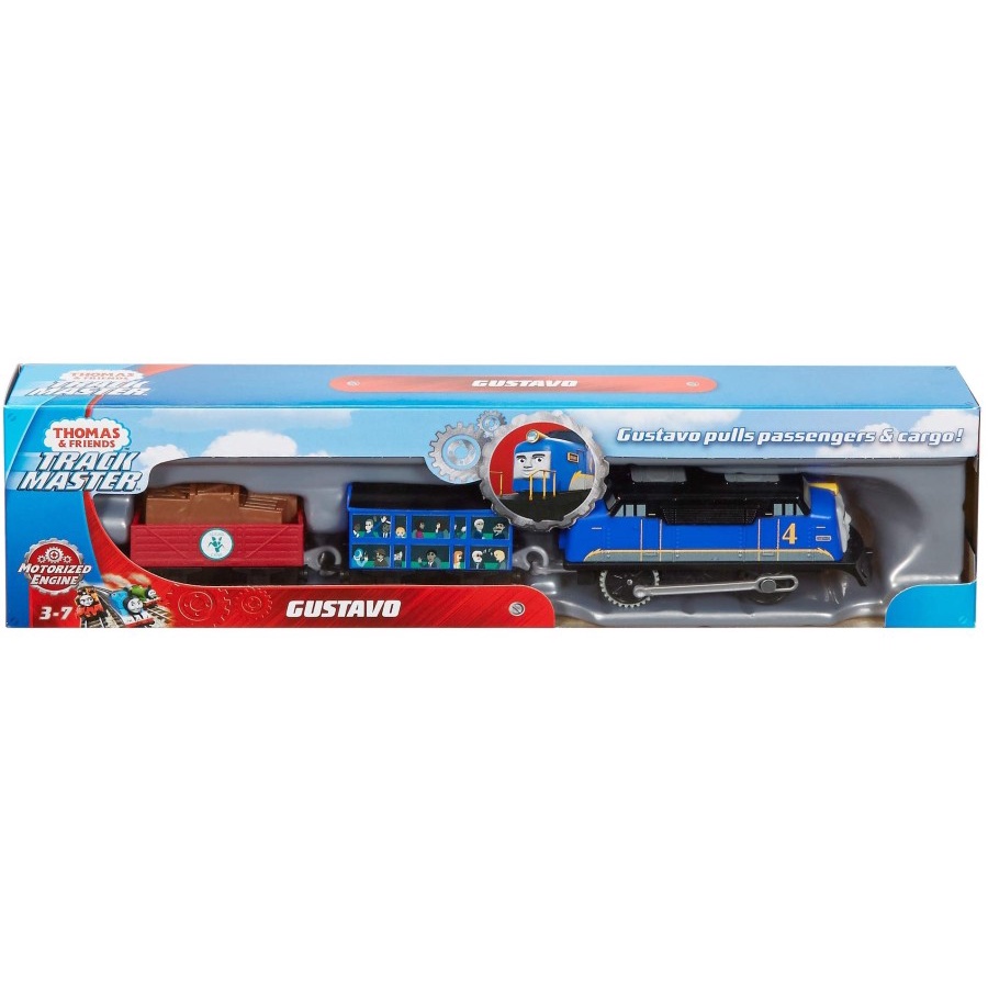 THOMAS & FRIENDS GUSTAVO PULLS PASSENGERS & CARGO MOTORIZED ENGINE