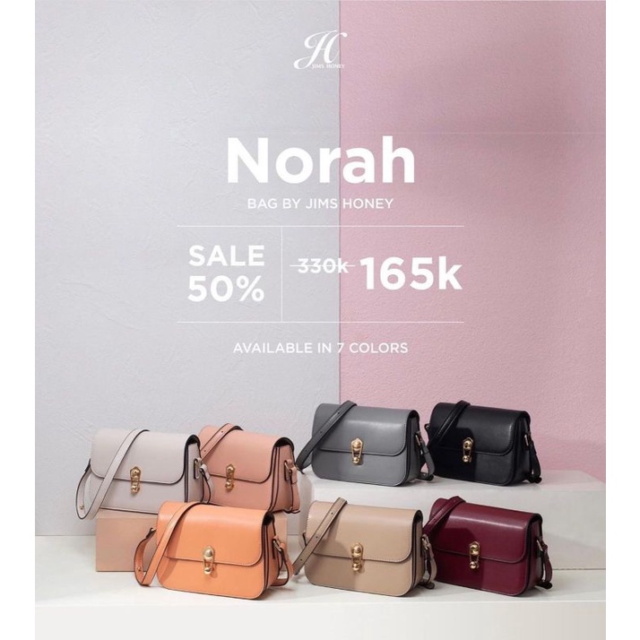 NORAH BAG JIMS HONEY/ TAS SELEMPANG WANITA ORIGINAL JIMS HONEY/ BISA COD/ FREE BOX