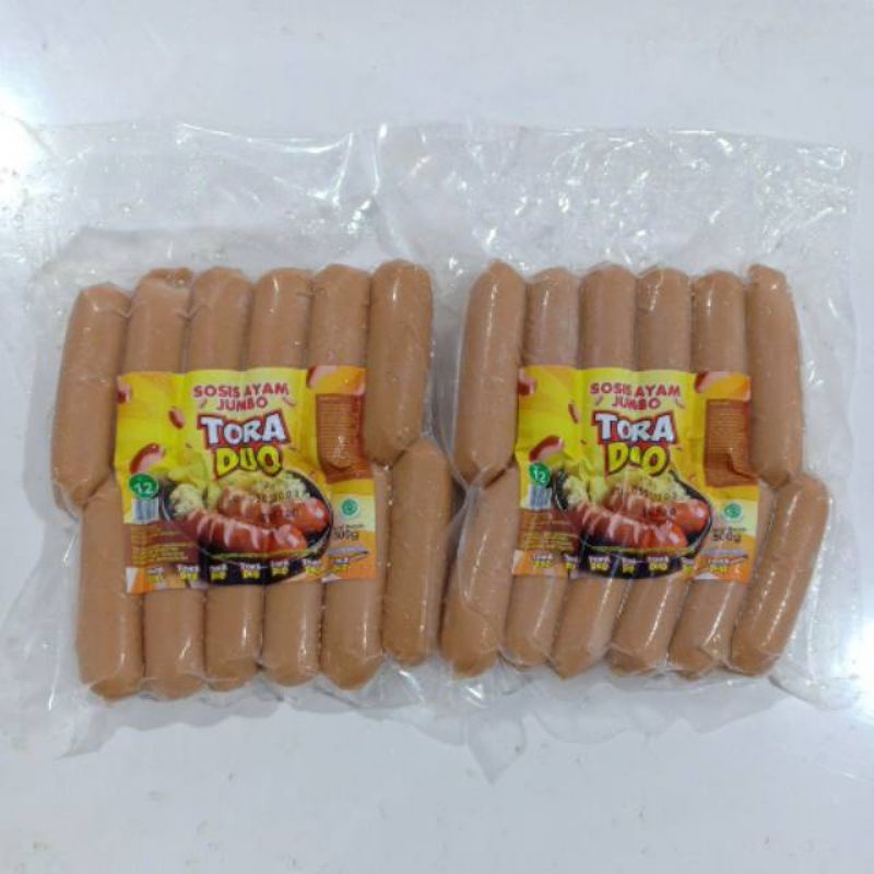 TORA DUO sosis jumbo ayam 500gr 12s