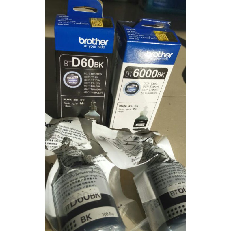 Tinta Refill Brother BT6000Bk BT5000c, m, y Printer Brother DCP-T300 DCP-T500W DCP-T700W MFC-T800W