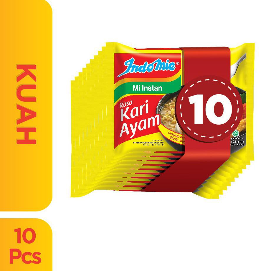 

Pasti Ready 10 Pcs - Indomie Kuah Kari Ayam