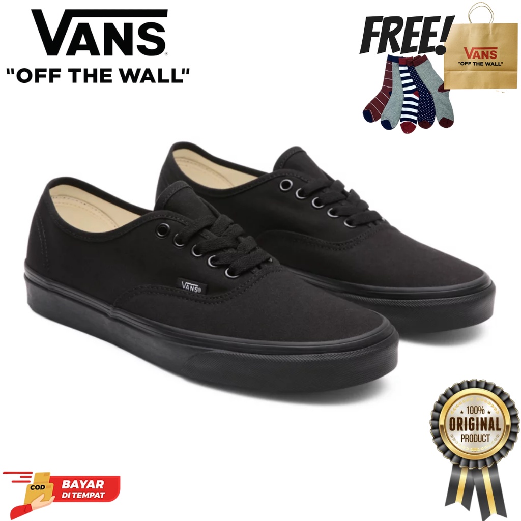 SALE DISKON! V4NS AUTHENTIC BLACK/BLACK CLASSIC 100% ORIGINAL BNIB