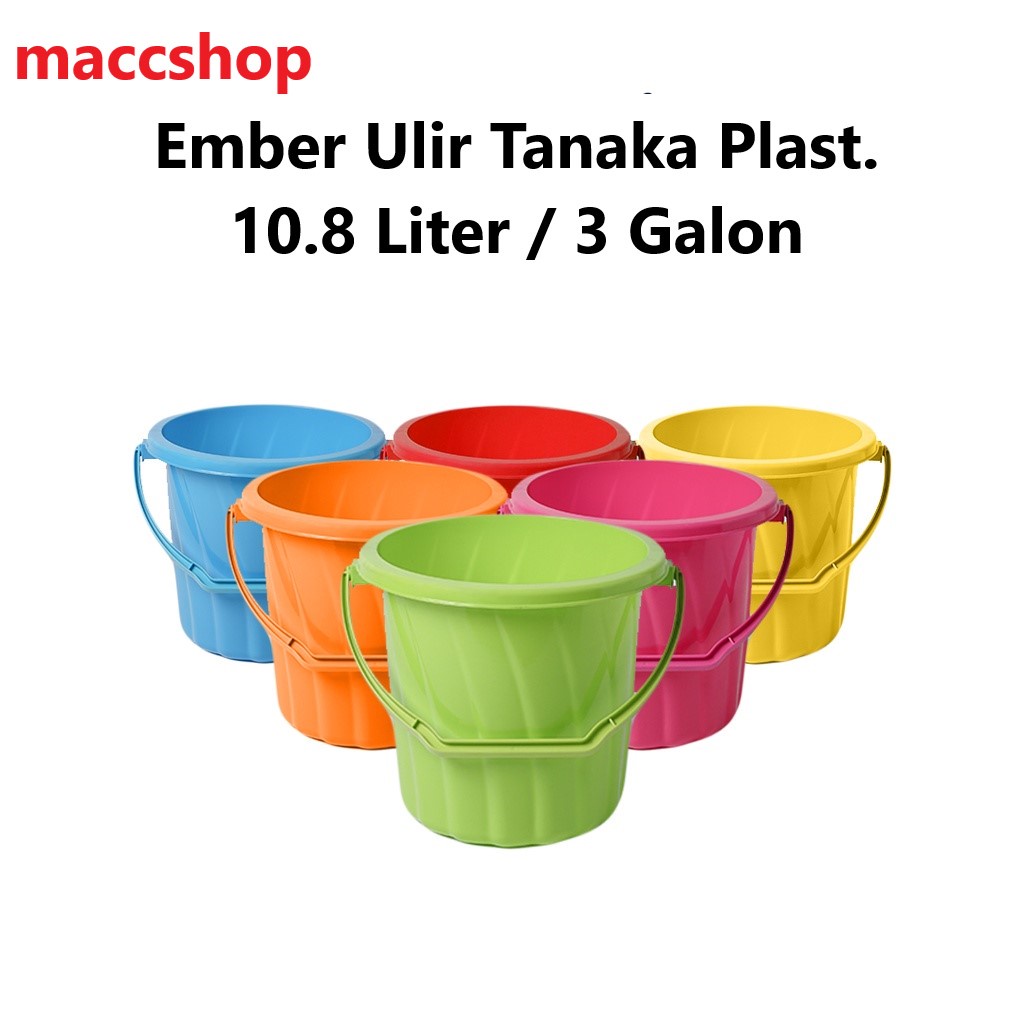 Ember Plastik Ulir Pastel Macaron 3 Galon - 10.8 Liter / 11 Liter - Tanaka Suistar