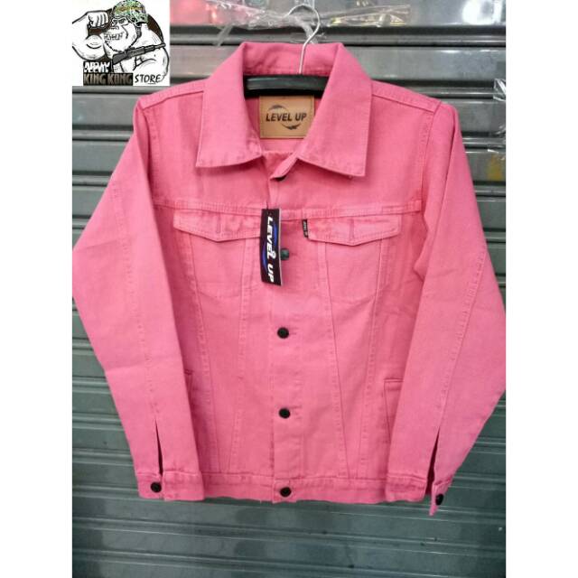 Jaket Jeans PINK Cewek