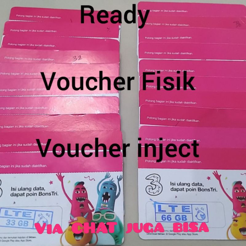 TRI 30GB full 24 jam (PAKET PENGGANTI 66GB DAN 33GB )