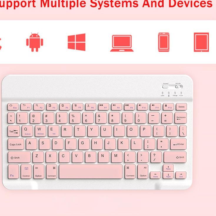 ❅ OLLA Wireless bluetooth Keyboard 10 inci Mini Portable Keyboard for Tablet/Handphone (hanya keyboa