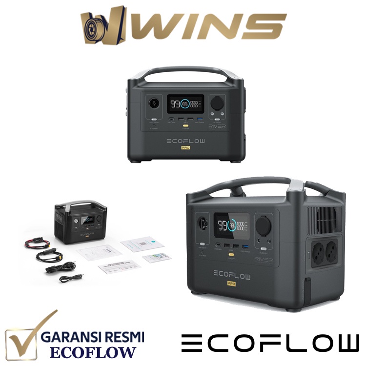 ECOFLOW RIVER Pro Portable Power Station Garansi Resmi