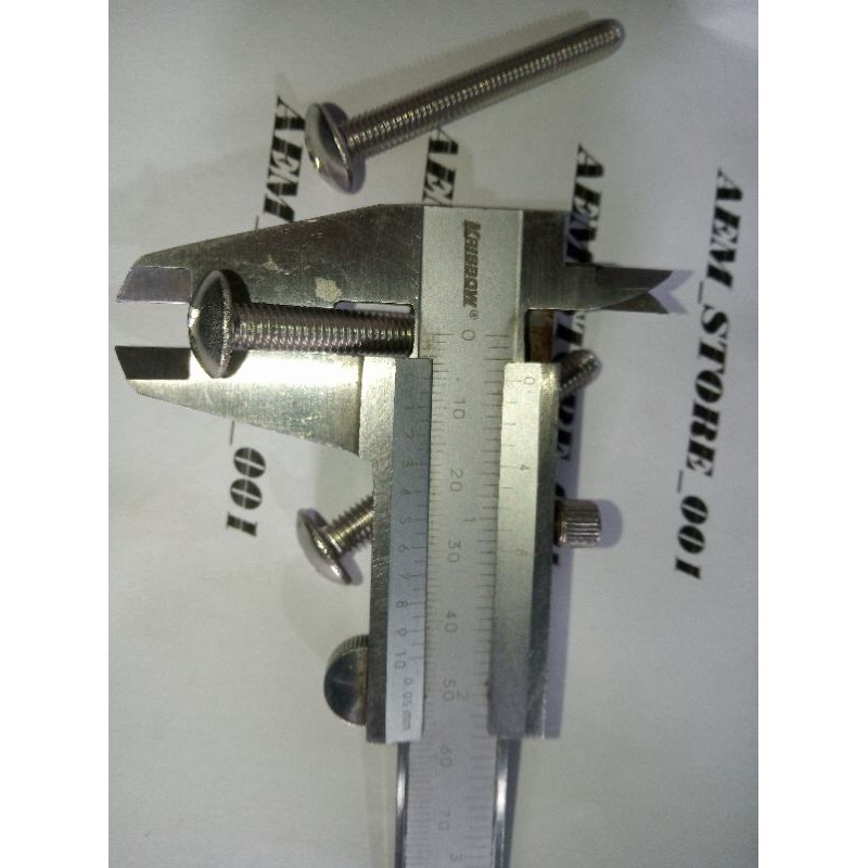 Baut jt M6 x 50 (5cm) stainless 304