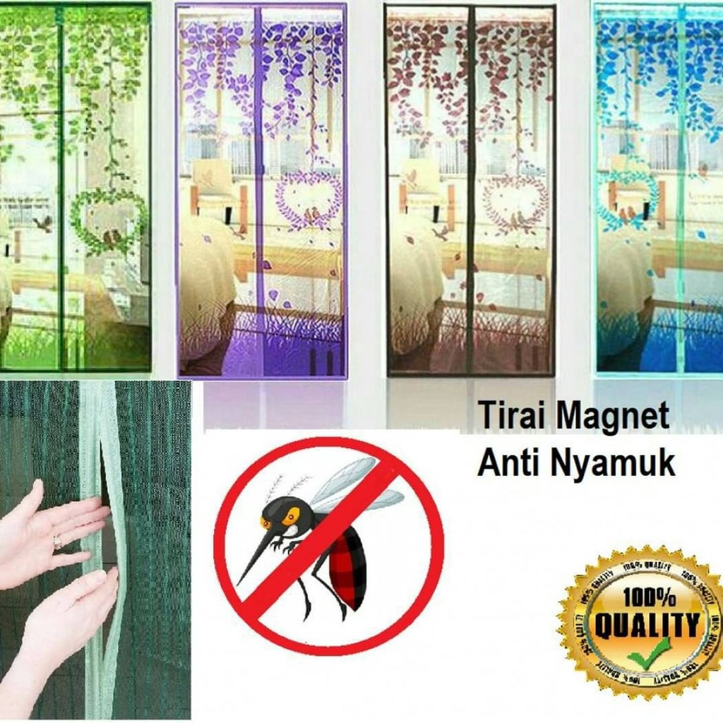 Tirai Magnet Motif Anti Nyamuk / Motif Karakter Random Import-Vegasus Store (COD)