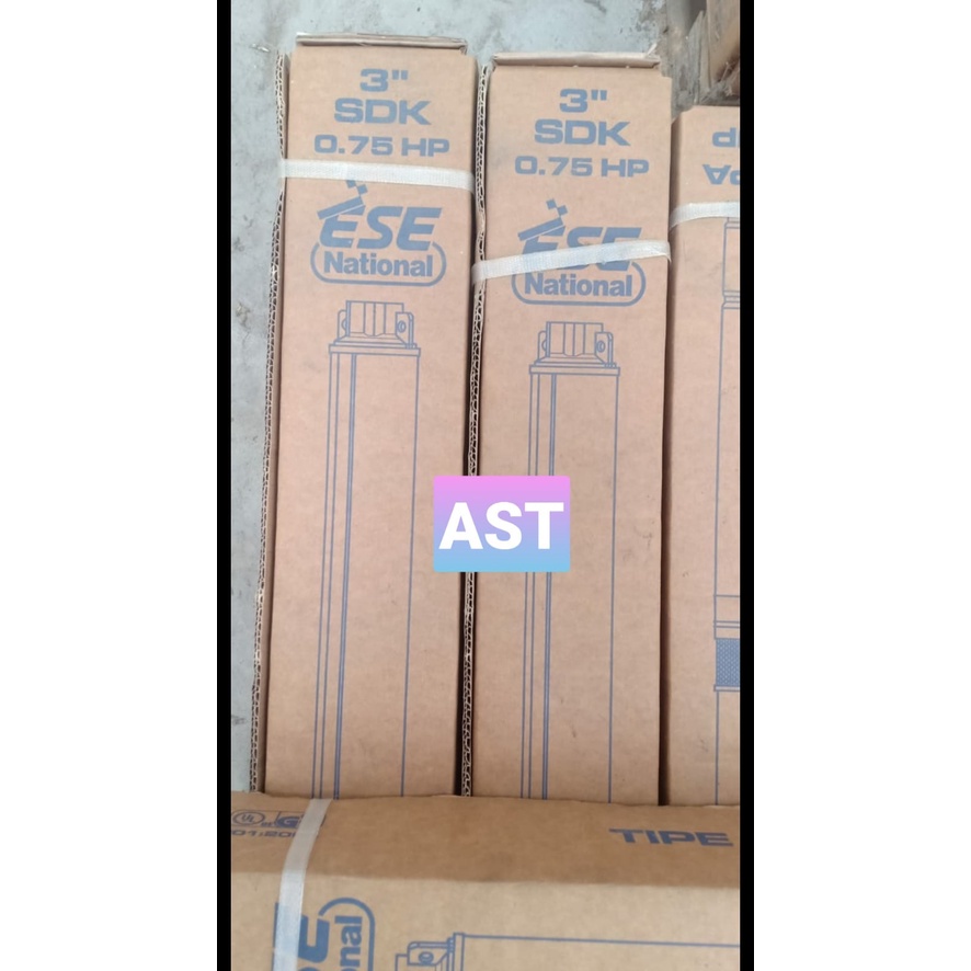 POMPA SATELIT SUBMERSIBLE PUMP 3" SDK 0.75 HP 3/4 HP - POMPA SATELIT 0,75 HP 1 SET / NATIONAL ESE