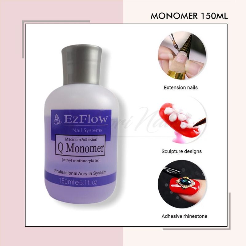 Monomer 150ml cairan acrylic liquid 3d nails campuran akrilik powder