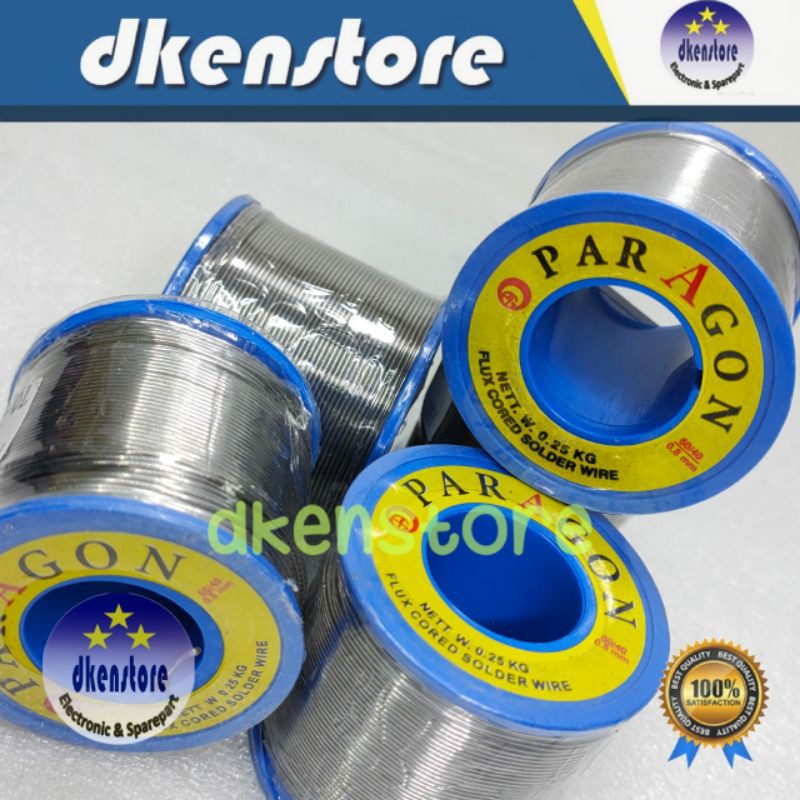 Timah Paragon 0.25kg tinol tenol solder 1/4kg roll besar 250g 250 gram