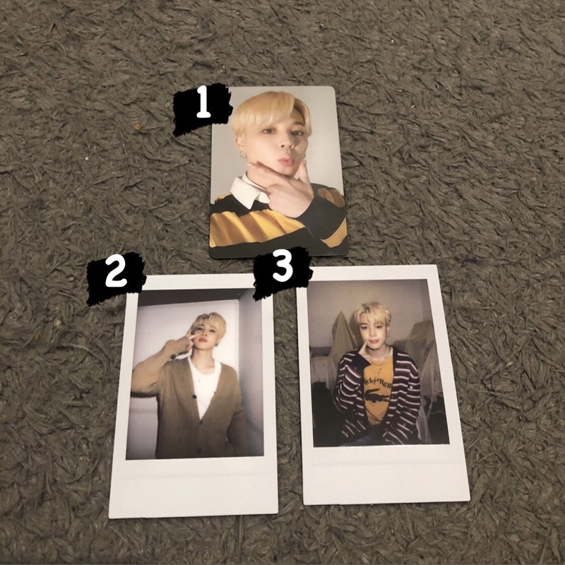 sharing photocard pc jimin deco kit bts